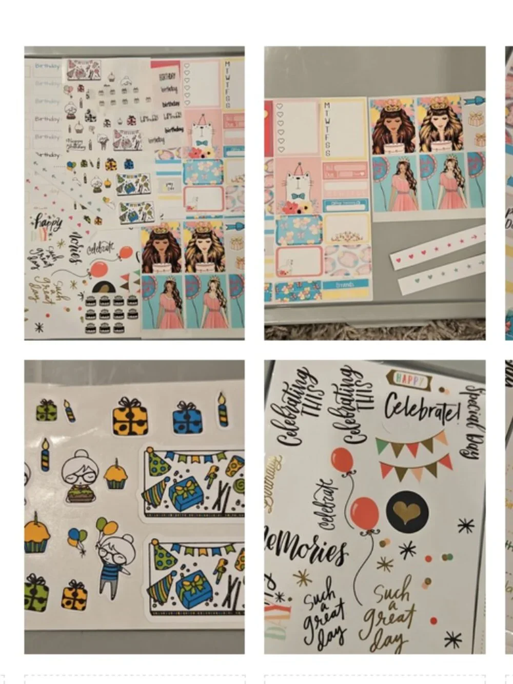 Massive Planner Sticker Lot Thousands of Stickers + Happy Planner Book